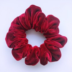 Scrunchie welur - burgund