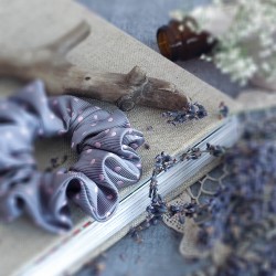 Frotka scrunchie: szara w...