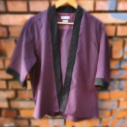Kimono burgund paseczki
