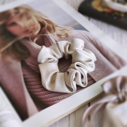 Jedwabna frotka jasny beż