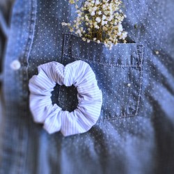 Bawełniana frotka w paseczki