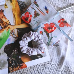 Gumka do włosów - pudrowy róż