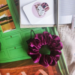 Gumka do włosów - bordowy...