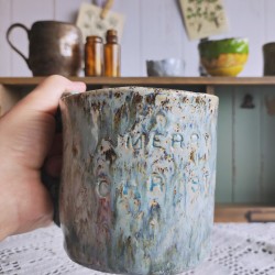 Kubek z napisem